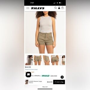 DICKIES Green Cargo Shorts